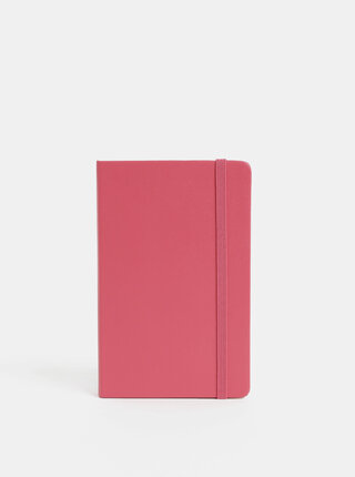 Ružový denný minidiár na rok 2019 so samolepkami Moleskine