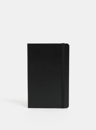 Čierny minizápisník s pevnou väzbou Moleskine