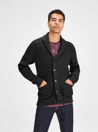 Cardigan gri inchis Jack & Jones Norson