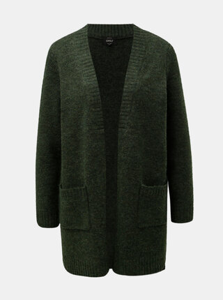 Cardigan verde melanj cu buzunare ONLY Loulou