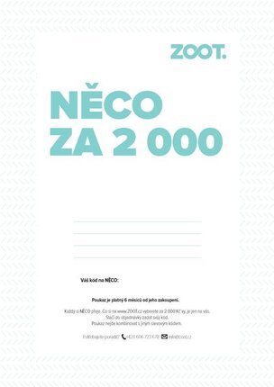 Elektronický poukaz na NĚCO ze ZOOTu v hodnotě 2000 Kč