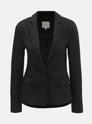 Sacou formal negru cu umeri intariti VILA Delia