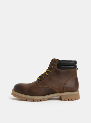 Ghete maro din piele Jack & Jones Stoke