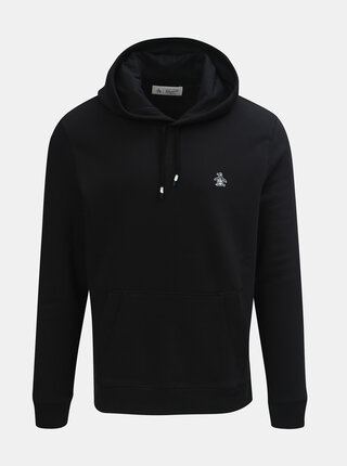 Černá mikina s kapucí Original Penguin Fleece