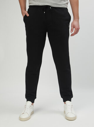 Pantaloni sport negri slim fit Original Penguin Fleece