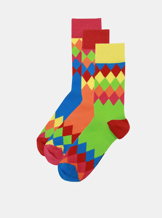 Set multicolor unisex cu 3 sosete Oddsocks Charlie