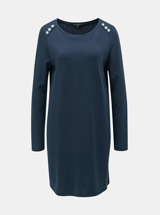 Rochie albastru inchis cu maneci lungi VERO MODA Tonja
