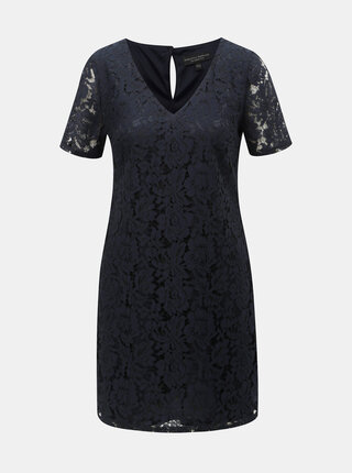 Tmavomodré čipkované šaty Dorothy Perkins
