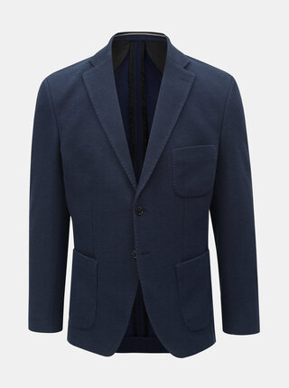 Sacou albastru inchis slim Selected Homme Milos