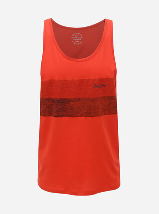 Červené tílko s potiskem Jack & Jones Shakedowns