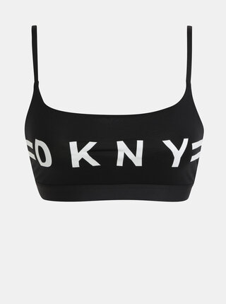 Bustiera neagra cu imprimeu DKNY