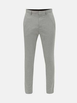 Šedé pruhované super skinny kalhoty Burton Menswear London