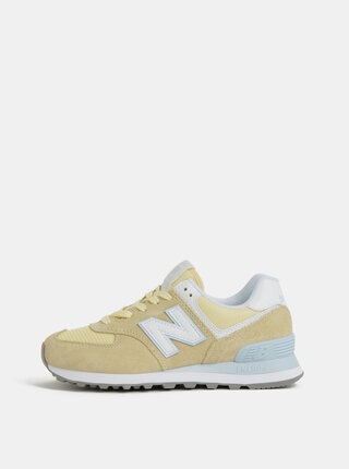 Žluté dámské semišové tenisky New Balance 574