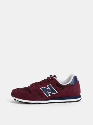 Pantofi sport barbatesti bordo din piele intoarsa New Balance 373
