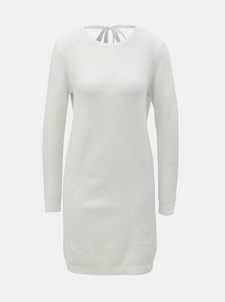Rochie crem tricotata cu decupaj la spate VERO MODA Doffy