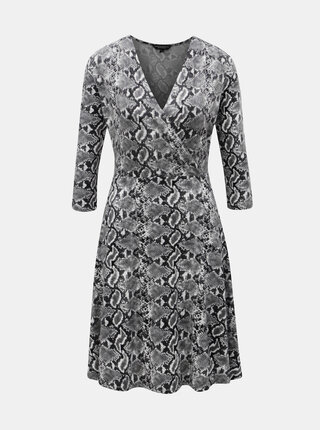 Šedé šaty s hadím vzorem Dorothy Perkins