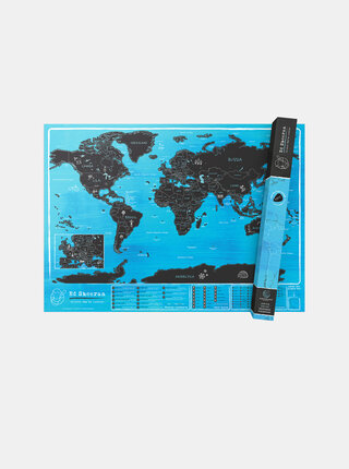 Nástěnná stírací mapa Ed Sheeran by Luckies