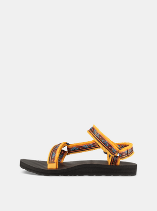 Sandale oranj de dama cu model Teva