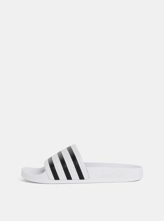 Papuci albi adidas Originals Adilette