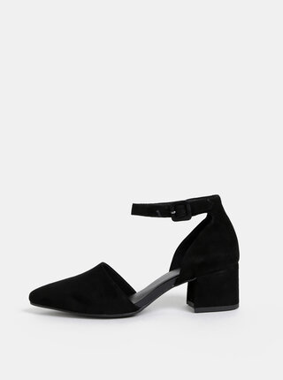 Pantofi negri din piele intoarsa Vagabond Mya