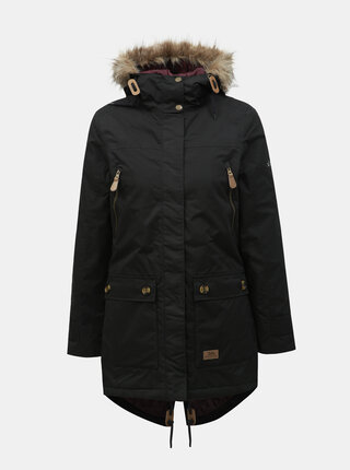 Geaca parka neagra impermeabila de iarna M&Co