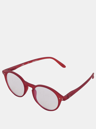 Červené unisex ochranné okuliare k PC IZIPIZI #D