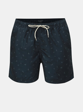 Bermude albastru inchis cu model Selected Homme Classic