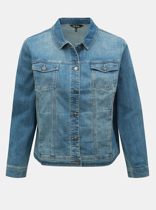 Jacheta albastra din denim Ulla Popken
