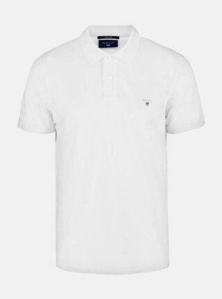 Bílé pánské basic polo tričko GANT Original Pique