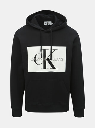 Černá pánská mikina s potiskem Calvin Klein Jeans