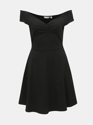 Rochie neagra cu decolteu pe umeri Dorothy Perkins Petite