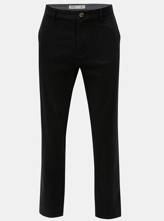 Černé straight chino kalhoty Burton Menswear London