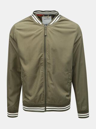 Khaki lehký bomber Jack & Jones Bahamas
