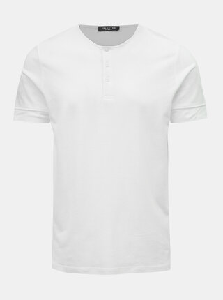 Bílé basic tričko Selected Homme Amos