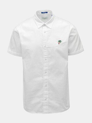 Bílá košile s výšivkou Jack & Jones Surf