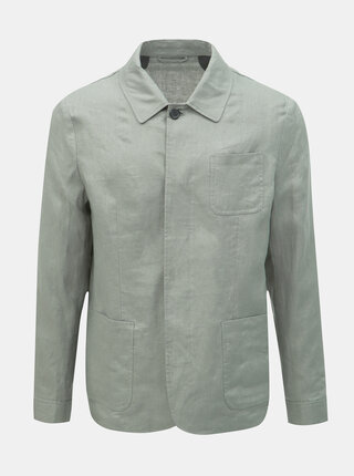 Jacheta verde lejera din in cu buzunare Selected Homme