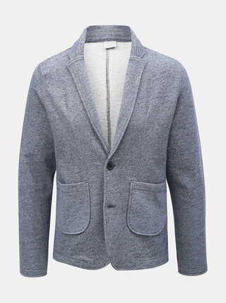 Tmavomodré melírované regular fit sako Jack & Jones Dan