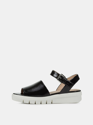 Sandale negre de dama cu platforma Geox Wimbley
