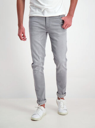 Šedé slim fit rifle Shine Original