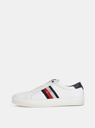 Bílé pánské kožené tenisky Tommy Hilfiger