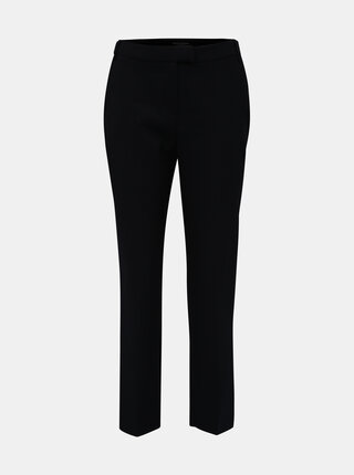 Tmavě modré zkrácené straight fit kalhoty Dorothy Perkins