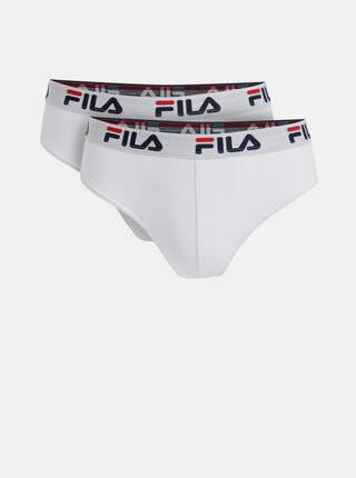Sada dvou bílých slipů FILA