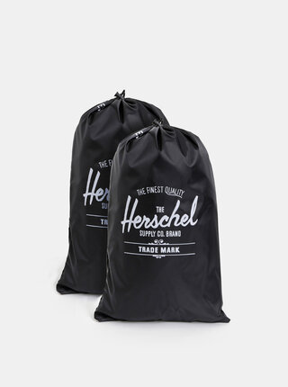 Sada dvou černých vaků na boty Herschel Supply