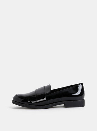 Černé lesklé mokasíny Dorothy Perkins