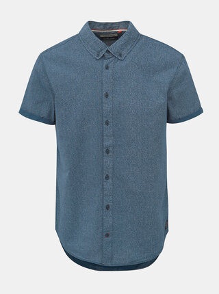 Modrá vzorovaná slim fit košile Blend
