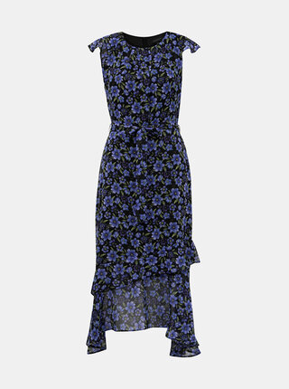 Čierno-modré kvetované maxišaty Dorothy Perkins