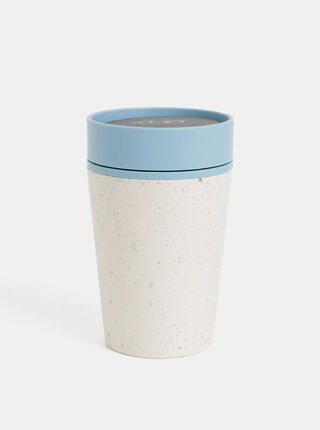 Modro-krémový cestovní hrnek rCUP 227 ml