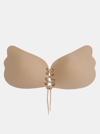 Sutien push up bej cu adeziv fara bretele Eve's Bra