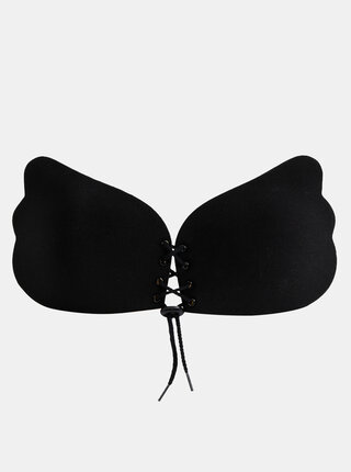 Černá samodržicí push up podprsenka se šněrováním Eve's Bra