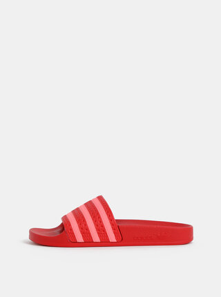 Červené dámske šľapky adidas Originals Adilette